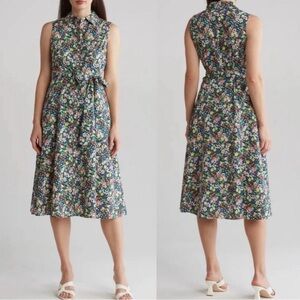 Tommy Hilfiger Women's Floral Sleeveless Shirt Dress